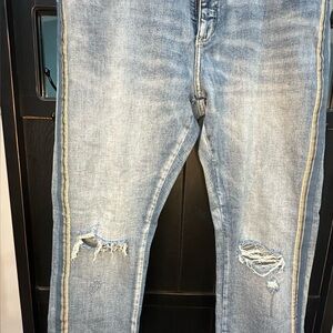 Pilcro and the Letterpress Light Blue Boyfriend Jeans